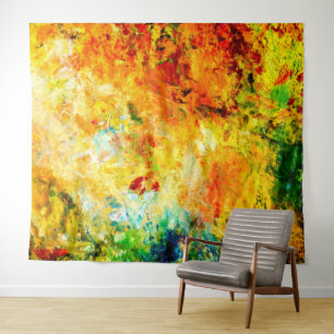 Colorful Artist Palette Tapestry