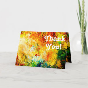 Colorful Artist Palette Thank You Card