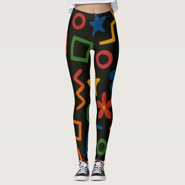 Colorful Artistic Background  Leggings (Front)