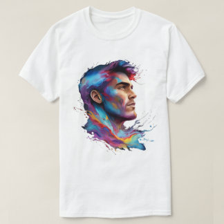 Colorful Artistic Face T-Shirt – Unique design