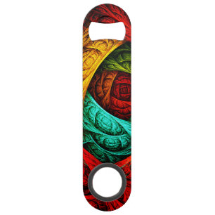 Colorful Artistic Modern Abstract Art Pattern #09 Bar Key