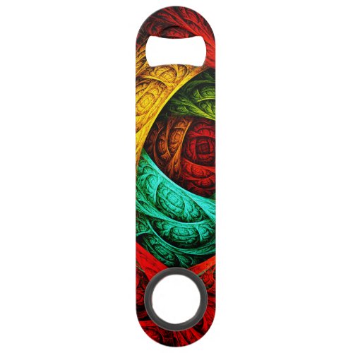 Colorful Artistic Modern Abstract Art Pattern 09 Bar Key