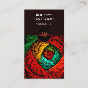 Colorful Artistic Modern Abstract Art Pattern #09 Business Card