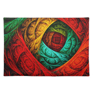 Colorful Artistic Modern Abstract Art Pattern #09 Cloth Placemat