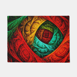Colorful Artistic Modern Abstract Art Pattern #09 Doormat