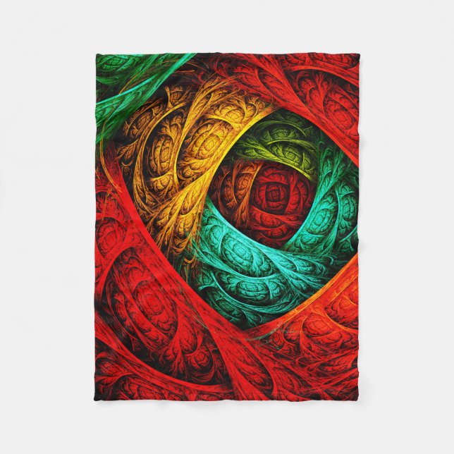 Colorful Artistic Modern Abstract Art Pattern #09 Fleece Blanket (Front)