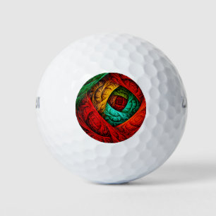 Colorful Artistic Modern Abstract Art Pattern #09 Golf Balls