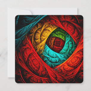Colorful Artistic Modern Abstract Art Pattern #09 Invitation
