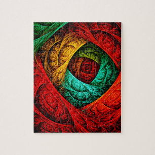 Colorful Artistic Modern Abstract Art Pattern #09 Jigsaw Puzzle