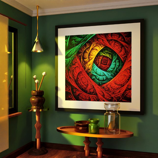 Colorful Artistic Modern Abstract Art Pattern #09 Poster (Colorful Artistic Modern Abstract Art Pattern #09 Poster)