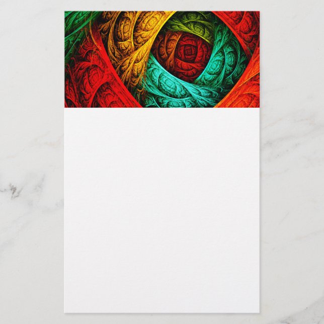 Colorful Artistic Modern Abstract Art Pattern #09 Stationery (Front)