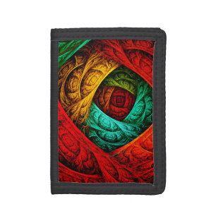 Colorful Artistic Modern Abstract Art Pattern #09 Tri-fold Wallet