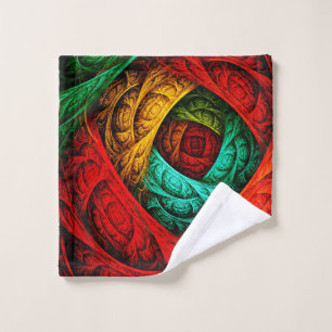 Colorful Artistic Modern Abstract Art Pattern #09 Wash Cloth