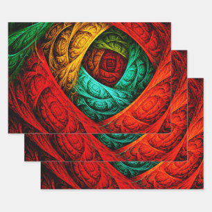 Colorful Artistic Modern Abstract Art Pattern #09 Wrapping Paper Sheets