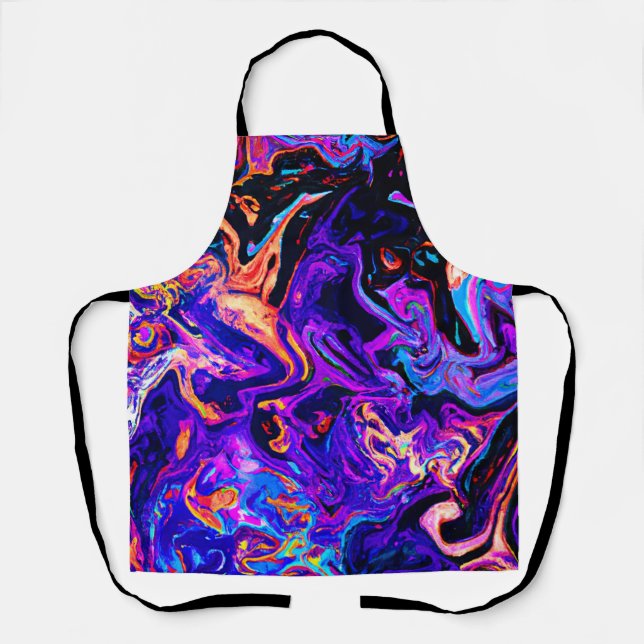Colorful Artistic Patterns Apron (Front)