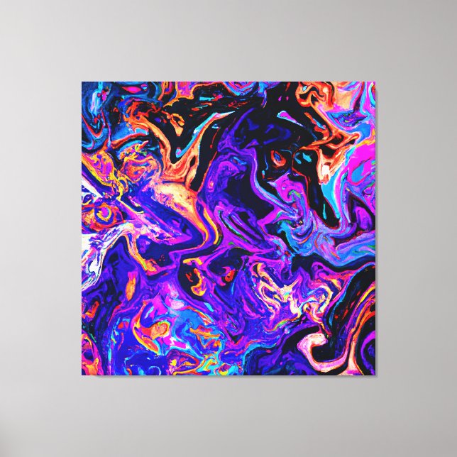 Colorful Artistic Patterns Canvas Print (Front)