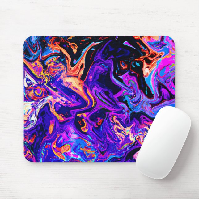 Colorful Artistic Patterns Mouse Pad (With Mouse)