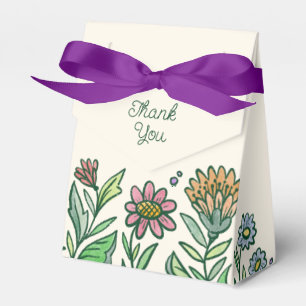 Colorful Artistic Scandinavian Bridal Shower Favor Boxes