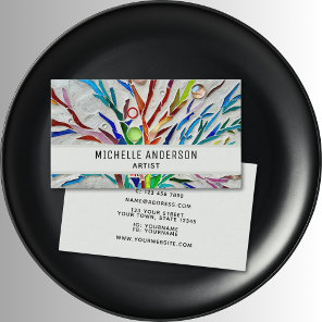 Colorful Artist's  Business Card