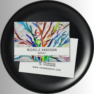 Colorful Artist's Business Card