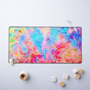 Colorful Artsy Aesthetic Cute Modern Desk Mat