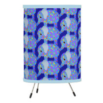 Colorful Artsy Elephant Fun  Tripod Lamp