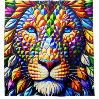 Colorful Artsy Lion