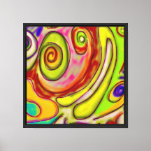 Colorful Artsy Psychedelic Frog Face