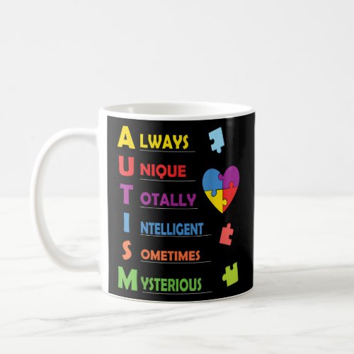 Colorful ASD Design for Proud Parents of an Autist Coffee Mug