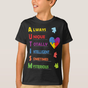 Colorful ASD Design for Proud Parents of an Autist T-Shirt