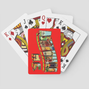 Colorful Asheville NC Playing Cards