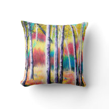 Colorful Aspen Fall Pillow