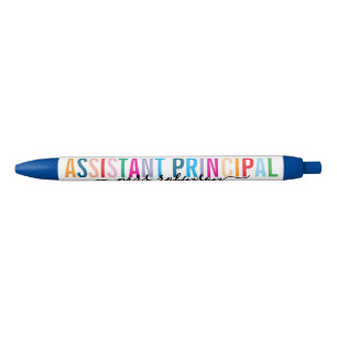 Colorful Assistant Principal Pen with Custom Name