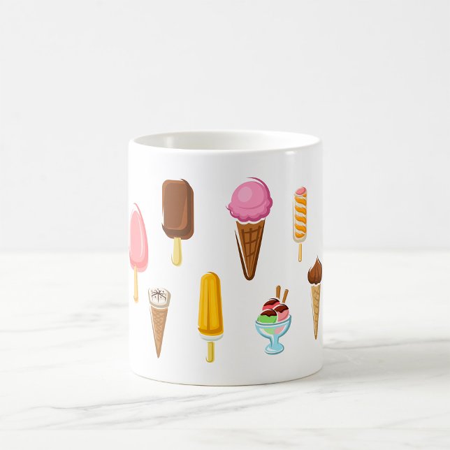 Colorful Assorted Ice Cream and Popsicle Coffee Mug (Creator Uploaded)