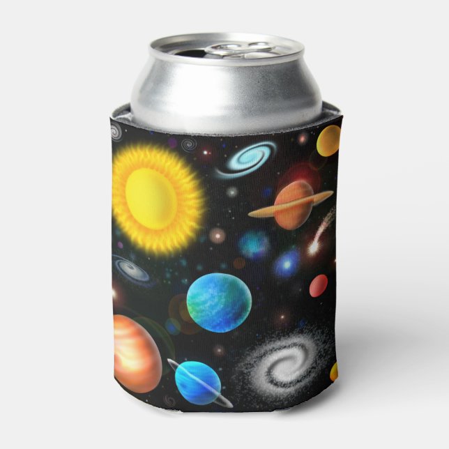 Colorful Astronomy Space Can Cooler (Can Front)