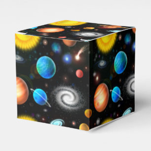 Colorful Astronomy Space Favor Box