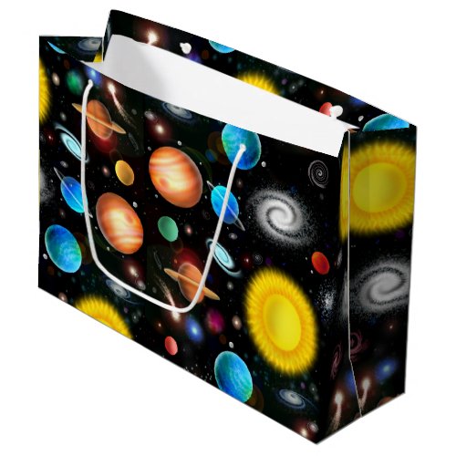 Colorful Astronomy Space Gift Bag