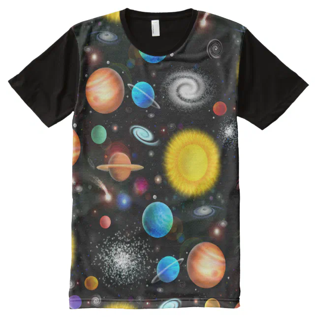 Colorful Astronomy Space Shirt | Zazzle