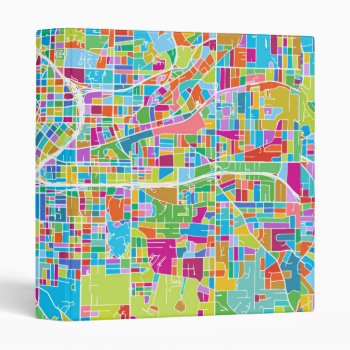 Colorful Atlanta Map 3 Ring Binder by adventurebeginsnow at Zazzle