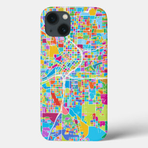 Colorful Atlanta Map iPhone 13 Case