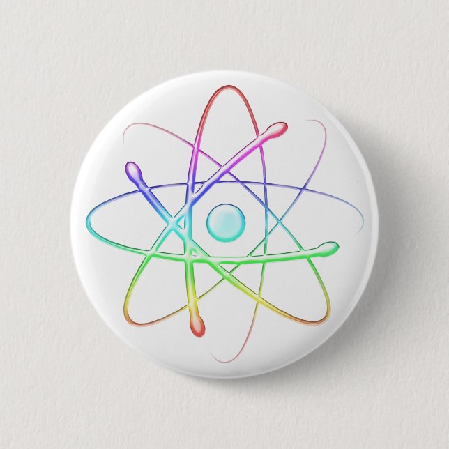 Colorful Atom (008) - Button (Front)