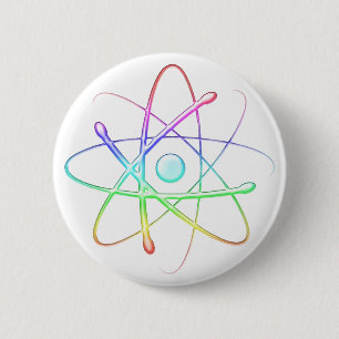 Colorful Atom (008) - Button