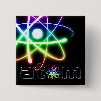 Colorful Atom - Button