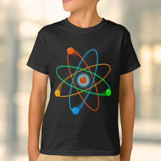 Colorful Atomic Structure Cool Science T-Shirt