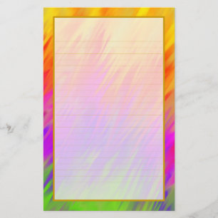 Colorful Aurora III Fine Lined Stationery