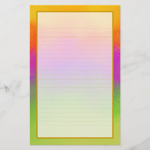 Colorful Aurora IV Fine Lined Stationery