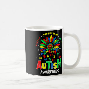 Colorful Autism Awareness Accept Understand Love P Coffee Mug