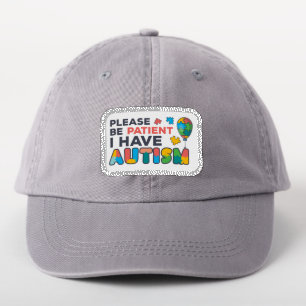 Colorful Autism Awareness Please Be Patient Patch
