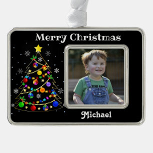 Colorful Autism Christmas Tree Ornament