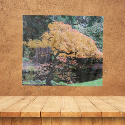 Colorful Autumn Colored Japanese Maple Tree Tapestry